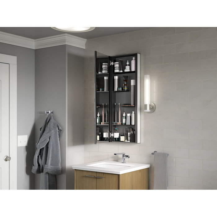 Kohler Maxstow™ Surface Mount Frameless Medicine Cabinet with 4 Fixed Shelves & Reviews | Wayfair